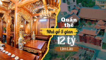 Quần Thể Nhà Gỗ Lim Lào 5 Gian Tại Văn Lâm Hưng Yên